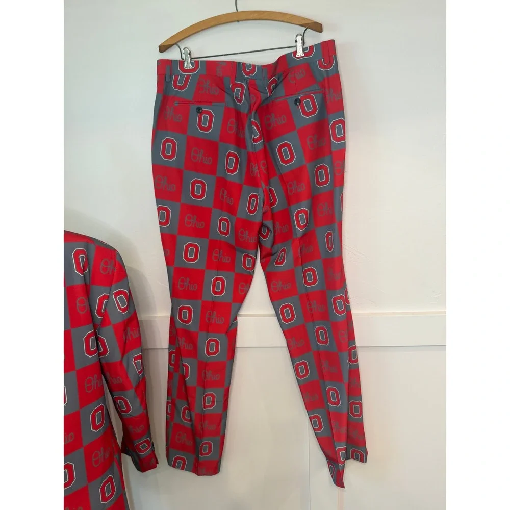 Tellum + Chop Ohio State Suit 42 Jacket 38x36 Pants Game Day Tailgate NWT